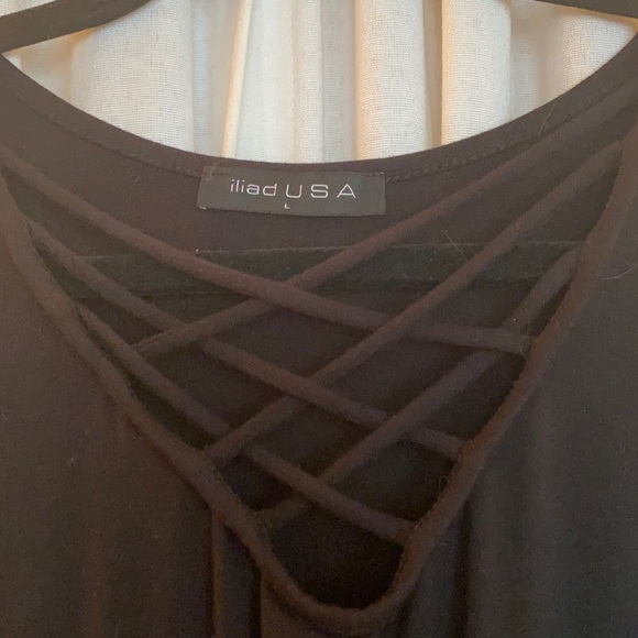 Black Tank Top Crop Top - Picture 2 of 2